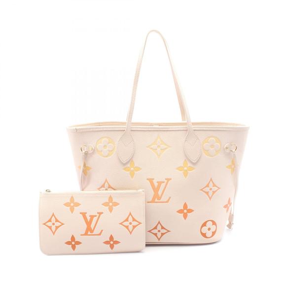 Louis Vuitton Neverfull Shoulder Bag Empreinte Ivory White - Picture 1 of 6